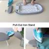 WJFTODAY Tabletop Ironing Board, 24 x 15 x 7 in. Space-Saving Board with Heavy-Duty Metal Legs and Push-Pull Iron Rest view 4