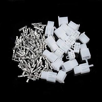 BYLSAGWHT 10-Set 2/3/4/6/9-Pin 2.8 mm Automotive Electrical Wire Connector Male and Female Cable Terminal Kits for Motorcycle, E-Bike, and Car (10 Sets, 6-Pin)