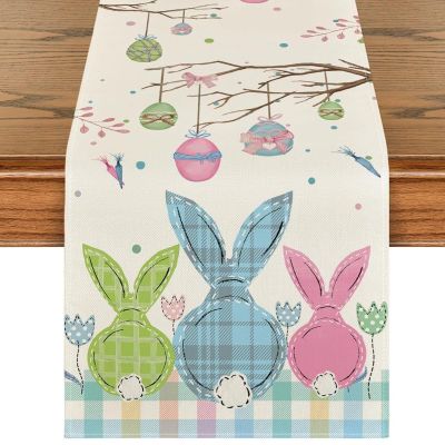 Bunny Ears Easter Egg Table Runner, Style 6
