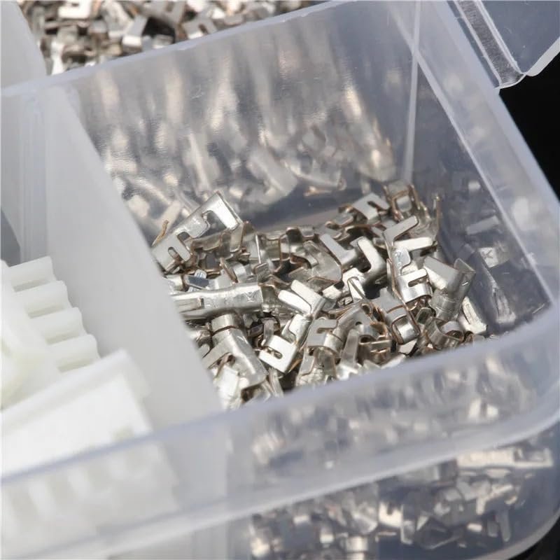 REIUAFWYGV 230-Piece Male/Female 2.54 mm XHPX 2/3/4/5J Wire Cable Jumper Pin Header Housing Connector Terminal Kit