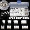 REIUAFWYGV 230-Piece Male/Female 2.54 mm XHPX 2/3/4/5J Wire Cable Jumper Pin Header Housing Connector Terminal Kit view 2
