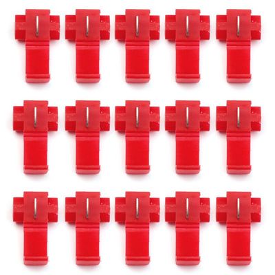 REIUAFWYGV 50-Piece/Lot Red Lock Wire Electrical Cable Connectors, Insulated Quick-Splice Crimp Terminals (30 Pieces)
