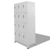 Metal Locker Cabinet with 12 Compartments, Lockable, 90 x 45 x 180 cm view 3