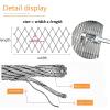 DTVEW 304 Stainless Steel Cable Mesh, 10 cm/2 mm Stair Guard and Garden Safety Fence, 0.6 x 5 m view 3