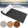 GSJNHY Self-Adhesive Faux Teak EVA Foam Boat Decking, 2400 x 550 x 5 mm view 2