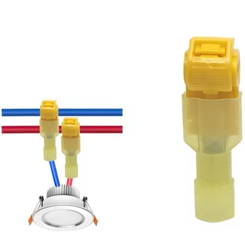 20 Red T-Shaped Wire and Cable Connector Blocks
