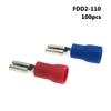 ITCLEYMDZV 100-Piece 2.8 mm Female/Male Insulated Crimp Terminals, FDD/FDFD/MDD2-110, 16–14 AWG, 1.5–2.5 mm², Blue view 3