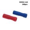 ITCLEYMDZV 100-Piece 2.8 mm Female/Male Insulated Crimp Terminals, FDD/FDFD/MDD2-110, 16–14 AWG, 1.5–2.5 mm², Blue view 4