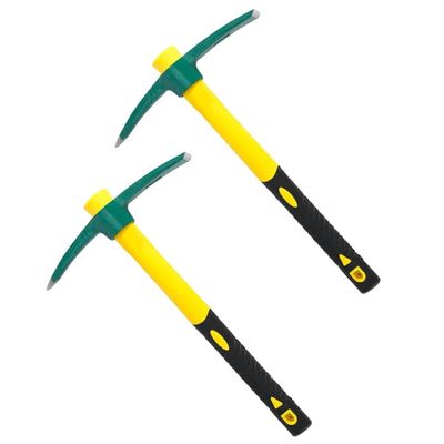 Jzoowar Pickaxe Mattock, Heavy-Duty Garden Hand Tool for Digging and Camping