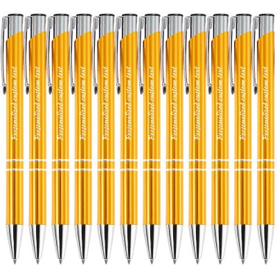 Personalized Metal Ballpoint Pen with Engraving, Black Ink, Medium Tip