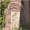 Metal Rose Vine Trellis for Climbing Plants, Semicircular Garden Arch, White, 150 x 21 x 147 cm view 1