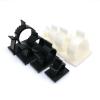 5-Piece Black/White Nylon Plastic Self-Adhesive Cable Clips, White Size C view 1