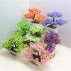 HFFKOS Artificial Bonsai Plant in Plastic Pot, White view 4