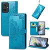 LMFULM Wallet Case for Motorola Moto G55 6.49-inch, Blue view 1
