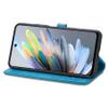 LMFULM Wallet Case for Motorola Moto G55 6.49-inch, Blue view 4