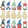 Wooden Gnomes to Paint – 25 Unfinished Christmas Ornaments view 1