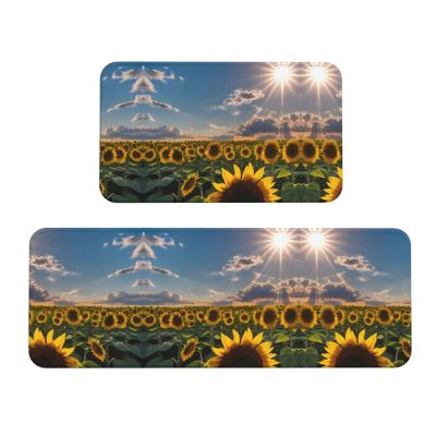 Kitchen Mats with Sunflower, Sunlight and Christmas Design