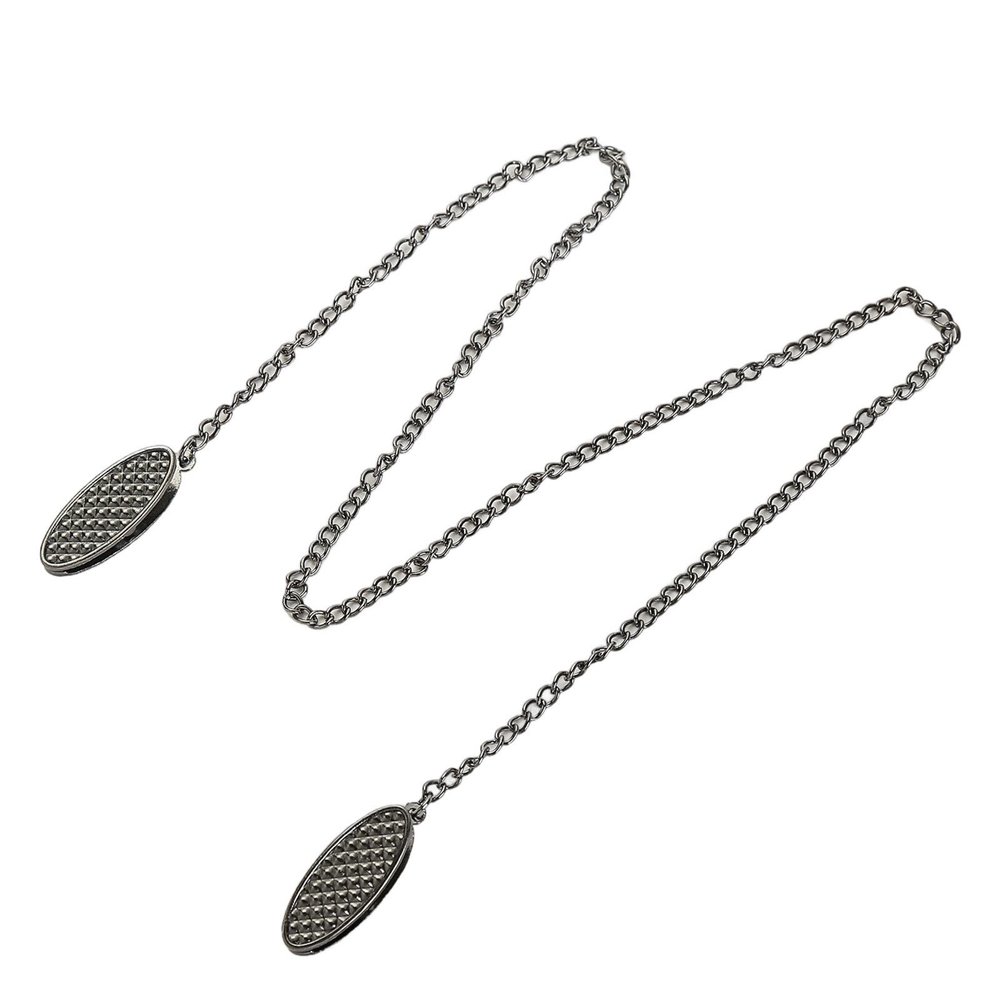 yuwqqoajv 4-Piece Portable Napkin Holder Chains with Clips, Iron Napkin Clips for Men and Women, B