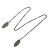 yuwqqoajv 4-Piece Portable Napkin Holder Chains with Clips, Iron Napkin Clips for Men and Women, B view 1