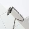 yuwqqoajv 4-Piece Portable Napkin Holder Chains with Clips, Iron Napkin Clips for Men and Women, B view 2