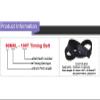 2-Piece MXL Toothed Belt, 76.8MXL-96T, 6 mm view 2