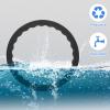 4-Pack Black Silicone Bar Stool Leg Protectors, Non-Slip Floor Guards view 4
