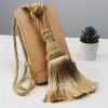 YXINAER Curtain Tieback, 1 Pc, Gold Polyester Rope with Single Ball Tassel view 4
