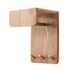Wall-Mounted Bathroom Shelf with Hooks view 1