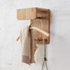 Wall-Mounted Bathroom Shelf with Hooks view 2