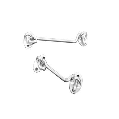 Stainless Steel Window Hooks, 2-Pack, Wind-Resistant and Rust-Resistant, with Screws