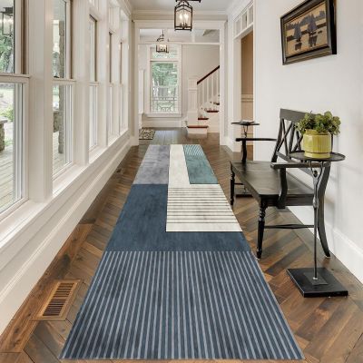 YUANZHI Non-Slip Hallway Runner Rug, 70 x 210 cm, Polyester, Washable, Customizable