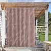TECDOTO Outdoor Curtains, Waterproof Windproof Thermal-Insulated Privacy Curtains, Pink, 1 Panel, W213 x H305 cm view 3