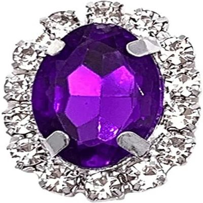 20 Flat-Back Embellishments for Crafts, Beads, Hair Bows, Jewelry and Sewing Accessories, Decorative (Color: Dark Violet, Size: Silver) - Gold-D