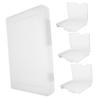 4-Pack Portable A4 Plastic Storage Boxes for School Enrollment Celebrations view 1