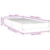 vidaXL Box Spring Bed without Mattress, Light Gray, 100 x 220 cm, Velvet view 3