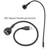 plplaaoo 1 W USB Gooseneck Lamp, Flexible Long-Neck LED Desk Light, Warm White view 4