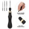 Baxnore Pumpkin-Shaped Sewing Awl, 4-in-1 Set with Ebony Wood Handle view 2