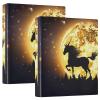 Unicorn Silhouette, 1.5-Inch 3-Ring Binder with Pockets, 200-Sheet Capacity, D-Ring Binder view 3