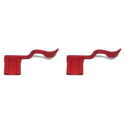 Ohewiiuk 2-Pack Aluminum Hot Shoe Thumb Grips for X-T30 Camera (Also for X-T10, X-T20, X-T3, X-T2), Red