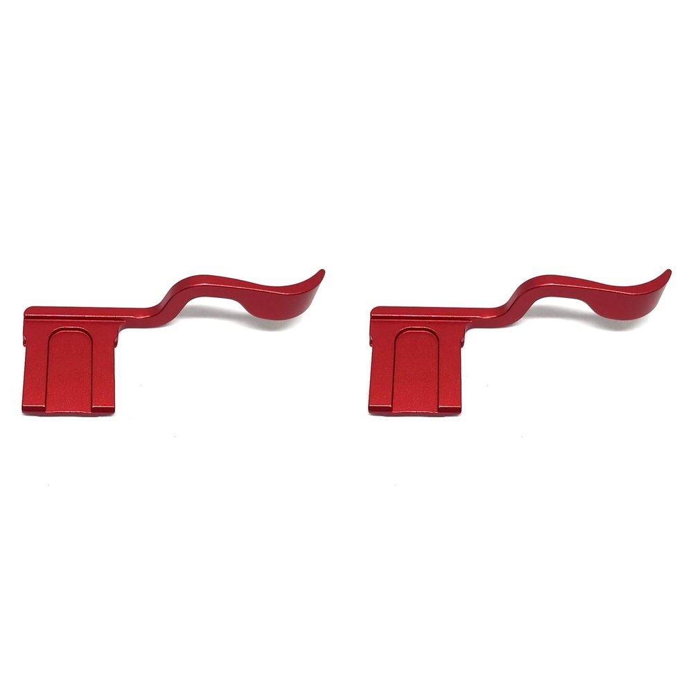 Ohewiiuk 2-Pack Aluminum Hot Shoe Thumb Grips for X-T30 Camera (Also for X-T10, X-T20, X-T3, X-T2), Red