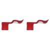 Ohewiiuk 2-Pack Aluminum Hot Shoe Thumb Grips for X-T30 Camera (Also for X-T10, X-T20, X-T3, X-T2), Red view 1