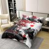Loussiesd Japanese-Style 100% Cotton Duvet Cover Set, 200 x 200 cm, Hokusai Ukiyo-e view 2