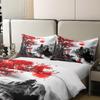 Loussiesd Japanese-Style 100% Cotton Duvet Cover Set, 200 x 200 cm, Hokusai Ukiyo-e view 4