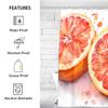 CNNINGYI Watercolor Grapefruit Shower Curtain Set, Rustic Modern, with Hooks, Waterproof Fabric, 72 x 72 in view 2