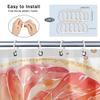 CNNINGYI Watercolor Grapefruit Shower Curtain Set, Rustic Modern, with Hooks, Waterproof Fabric, 72 x 72 in view 3