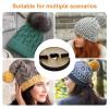 50 Wooden Pom-Pom Buttons for Hats and Beanies view 4