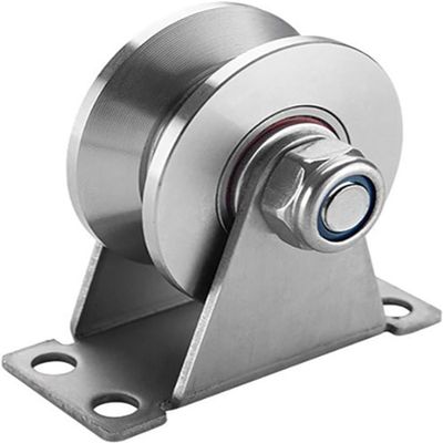 Stainless Steel U-Groove Pulley Wheel for Sliding Door Tracks (304, 48V Type)