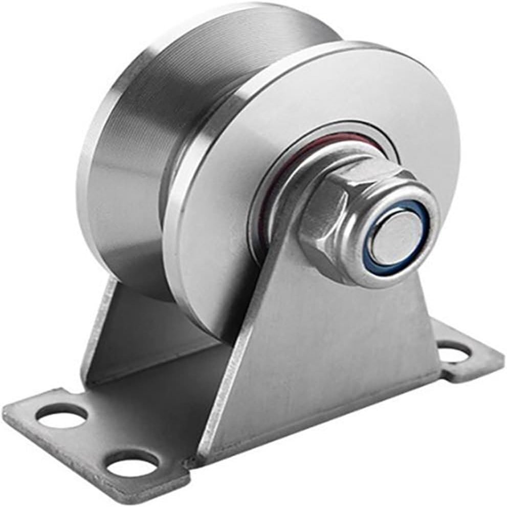 Stainless Steel U-Groove Pulley Wheel for Sliding Door Tracks (304, 48V Type)