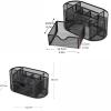 BMDOZRL Metal Pen Holder, Large-Capacity Desktop Storage Box view 2