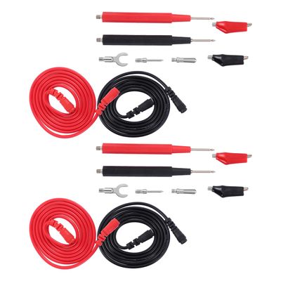 CHILDWEET Multimeter Test Leads, 2 Sets, PVC and Copper, Heat-Resistant, Comfortable Grips